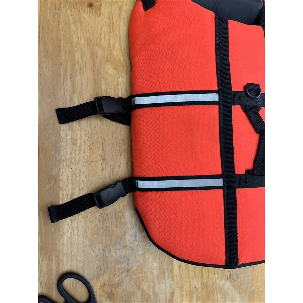 Outward Hound Pet Gear Life Jacket, Orange, Medium Adjustable